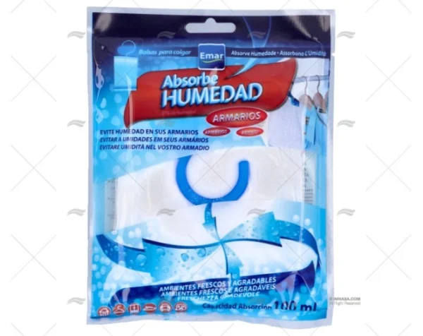 absorbe humedad 100ml para colgar 60g anti humedad olor purificadores imnasa ref 18300273