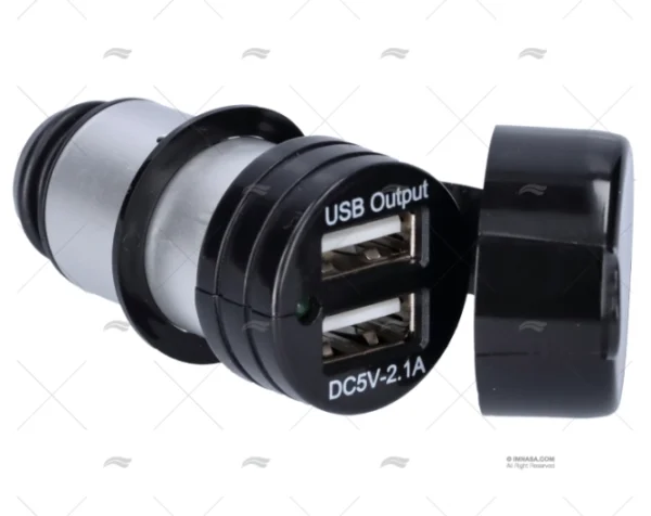 adaptador mechero a toma usb 12v clavijas imnasa ref 40250872