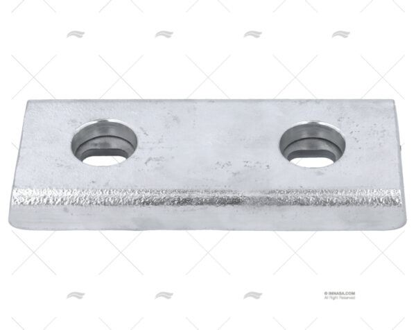 anodo zinc rectangular 200x80x22 anodos imnasa ref 42250709