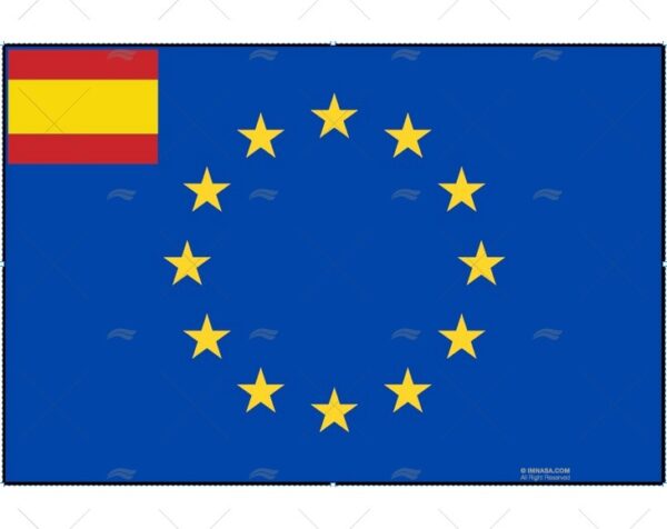 bandera euro espanola 30x 20cm banderas imnasa ref 89250109