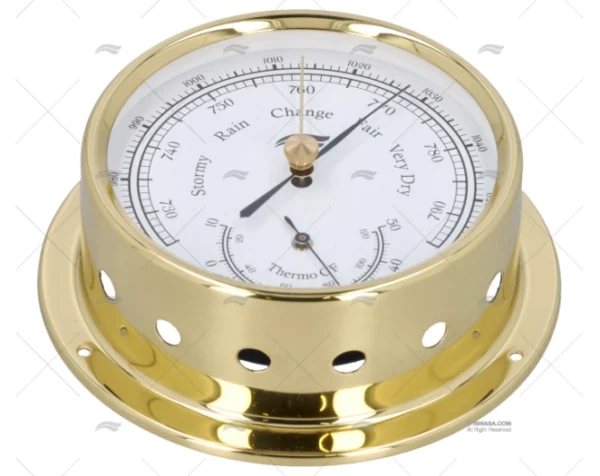 barometro termometro laton pulido 100mm relojes imnasa ref 76250141