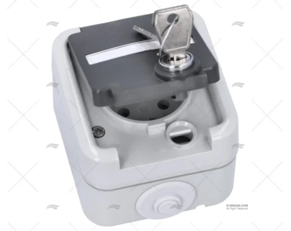 base elec estanca con llave ip44 clavijas imnasa ref 64000066