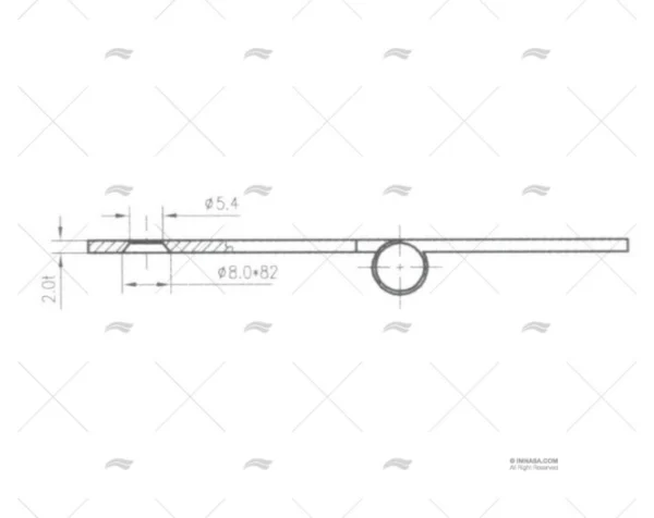 bisagra inox 30x100mm bisagras imnasa ref 20250716