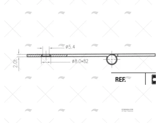 bisagra inox 40x108mm bisagras imnasa ref 20250722