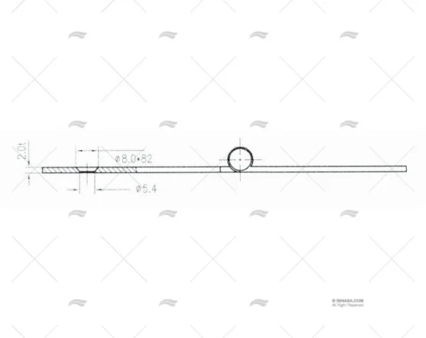 bisagra inox 40x140mm bisagras imnasa ref 20250718