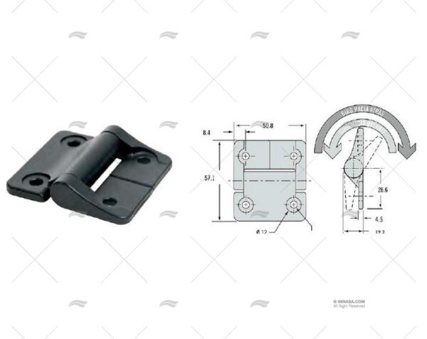 bisagra simetrica alu negro bisagras imnasa ref 41250362