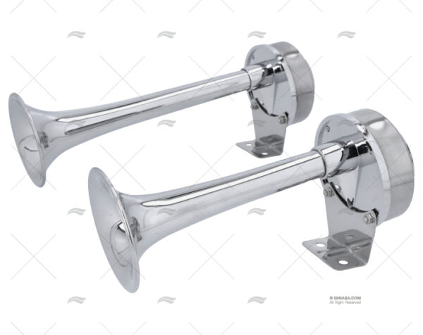 bocina 12v acustica doble inox pvc bocinas y megafonos imnasa ref 40250146