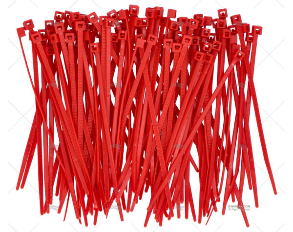 brida nylon 2 5x98 roja 100 unidades abrazaderas imnasa ref 72200152