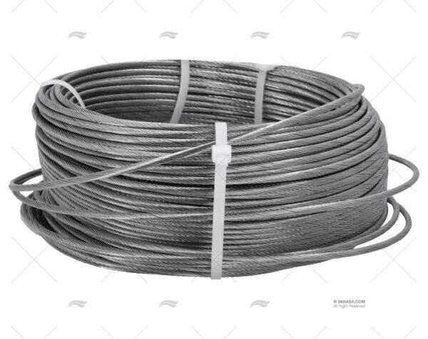 cable 1x19 inox 5 00mm rollo 100 prensas y poleas imnasa ref 28000257