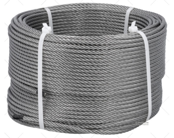 cable 7x19 inox 6 00mm 100m prensas y poleas imnasa ref 00318024