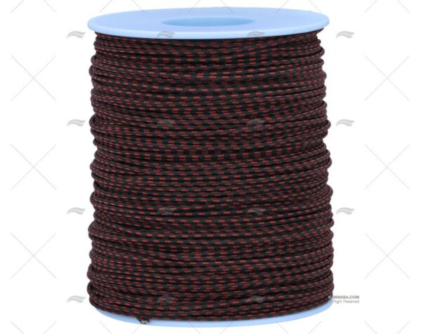 cabo optisail 1 2mm negro rojo 100m drizas y escotas imnasa ref 020560120199