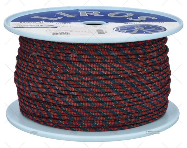 cabo regatta 2000 4 mm azul rojo 250m drizas y escotas imnasa ref 020000400354