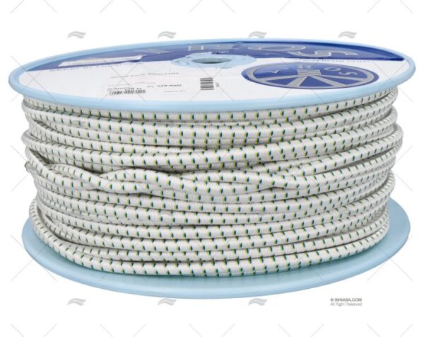 cabo shock cord 08mm blanco 100m cabos elasticos imnasa ref 001900800228