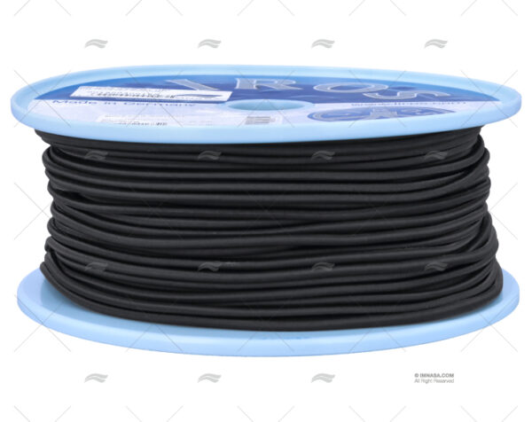 cabo shock cord 4mm negro 100m cabos elasticos imnasa ref 001900400188