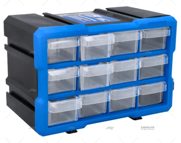 caja portaobjetos azul 12c 29 5x19 5x16 herramientas imnasa ref 35250661