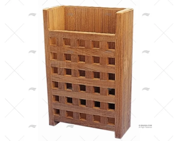 caja teca para revistas 200x300x90mm soportes madera imnasa ref 92000050