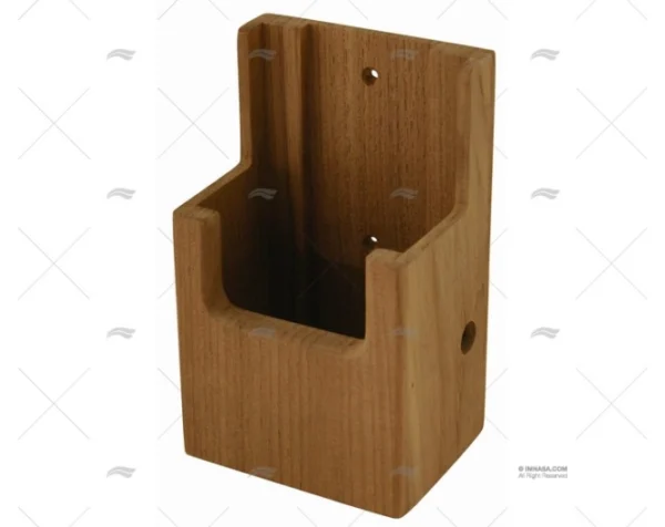 caja teca para vhf 82x63x35mm soportes madera imnasa ref 92000048