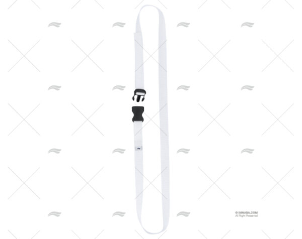 cincha 25mm 1 5mt blanca hebilla grip cinchas nauticas imnasa ref 90250218