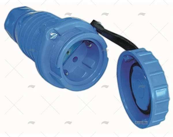 clavija elec hembra estanca ip68 azul clavijas imnasa ref 64000109