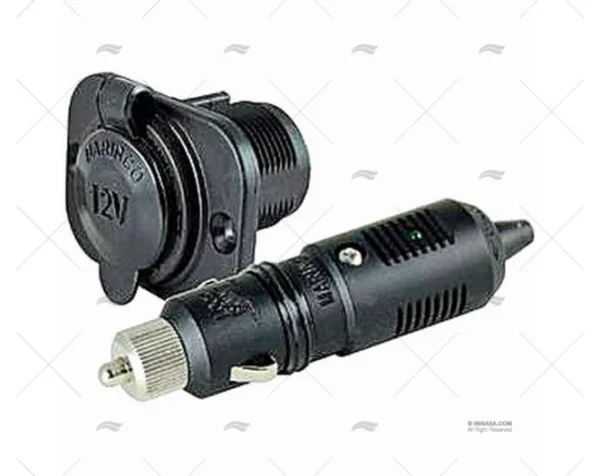 conector marinco mechero 12v con led clavijas imnasa ref 90865012