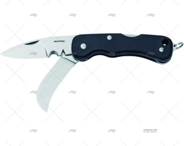 cuchillo electricista 2 hojas negro cuchillos imnasa ref 53000406