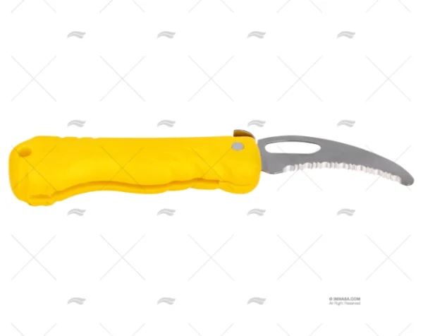 cuchillo flotante rescue amarillo 20cm cuchillos imnasa ref 53000374