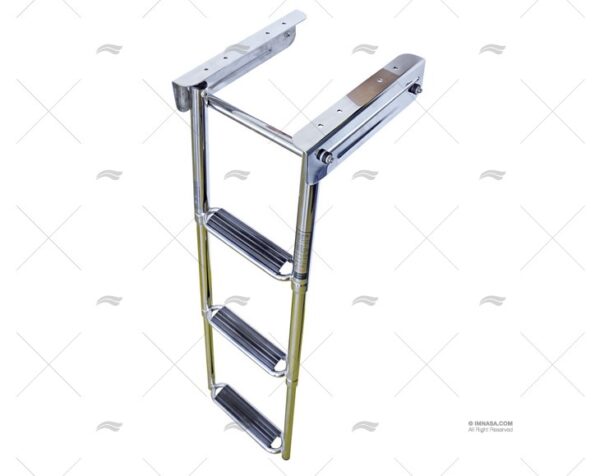 escalera ajustable 3 peldanos ancho inox escaleras imnasa ref 40250896