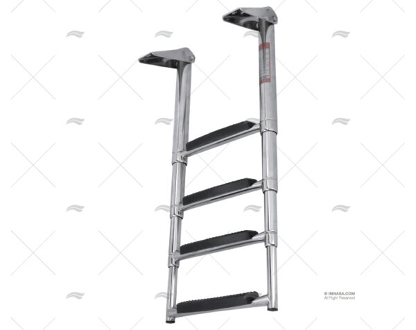 escalera telesc 4 peldanos ancho inox escaleras imnasa ref 40250683