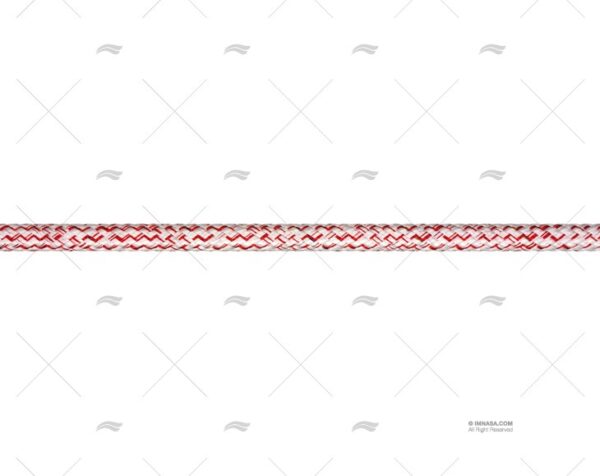 escota top grip 06mm blanco rojo 200m drizas y escotas imnasa ref 015400600236