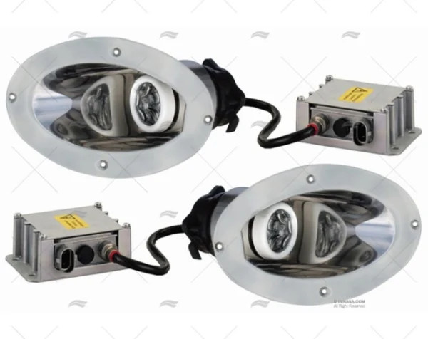 faro luz proa xenon carcasa inox 12v luces navegacion imnasa ref 67000300