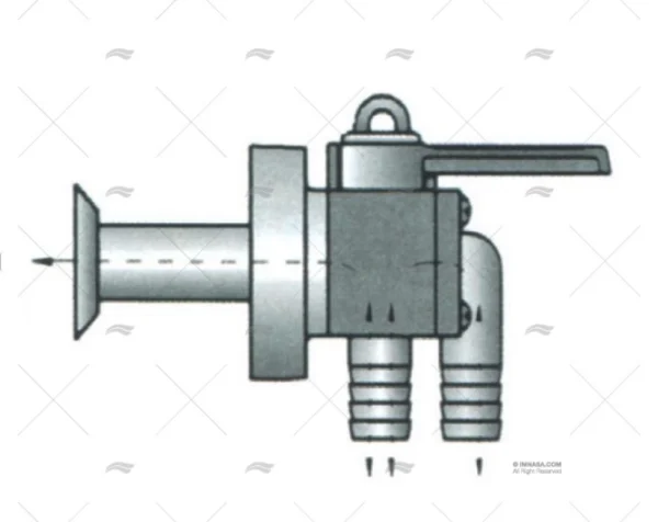 grifo con pasacasco 1 1 2 codo forespar racoreria pvc imnasa ref 43250848