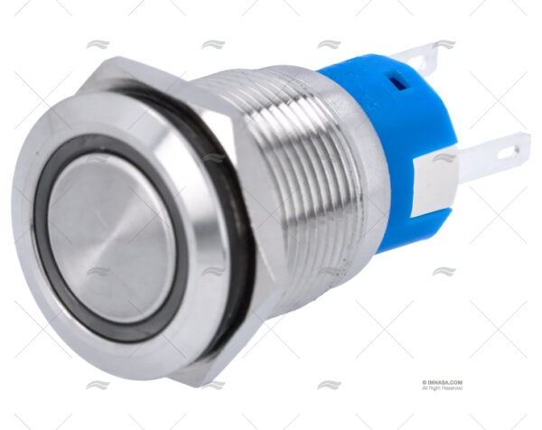 interruptor push off 24v con led azul 5a interruptores imnasa ref 65000913