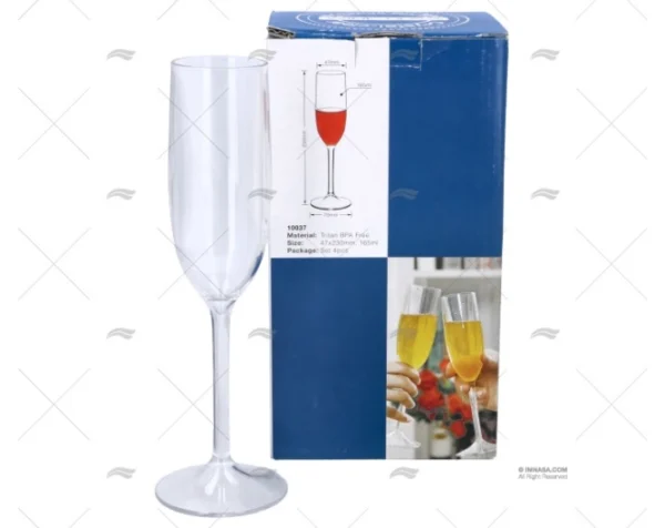 juego vaso vino tritan 47x230mm 4pzs vajilla imnasa ref 04845053