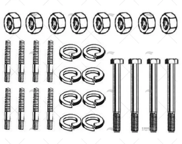 junta tapa merc 181 cid c tornillos sistema de escape y colectores imnasa ref 23940591