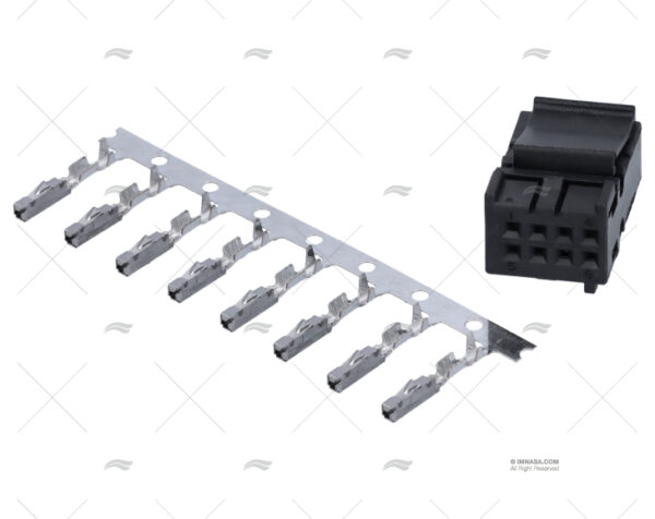 kit conector 8pin vl conector pines ocean viewline black white vdo imnasa ref 62510850