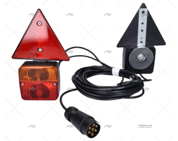 kit luces remolque 10m triangulo iman accesorios para remolcadores de barcos imnasa ref 90800399