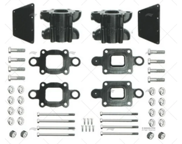 kit separadores 6 v6 v8 mc sistema de escape y colectores imnasa ref 23900073