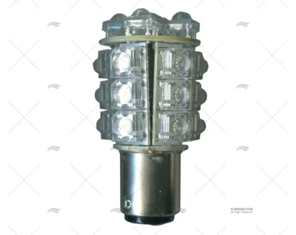 lampara ba15d 12v led 0 7w amarilla 2u bombillas y lamparas imnasa ref 65100609