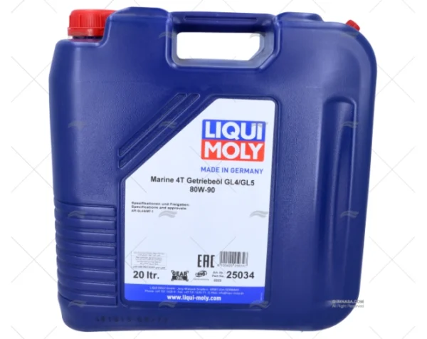 lubricante engranajes 80w 90 20l aceites imnasa ref 24900026