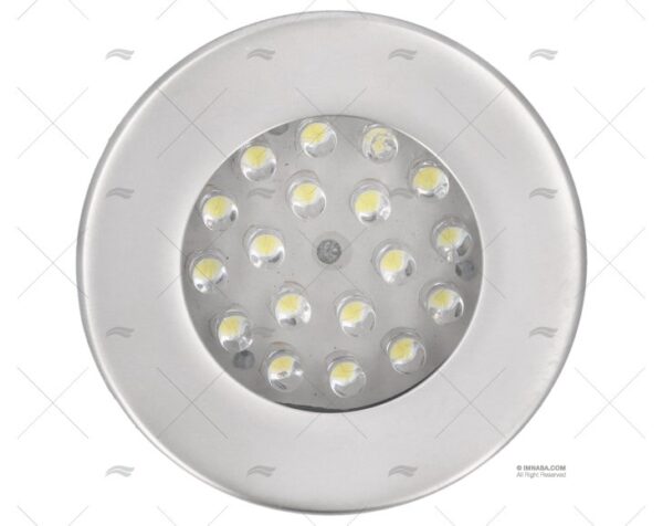 luz led 70mm 12v ip 40 plateado nickel plafones imnasa ref 65335232