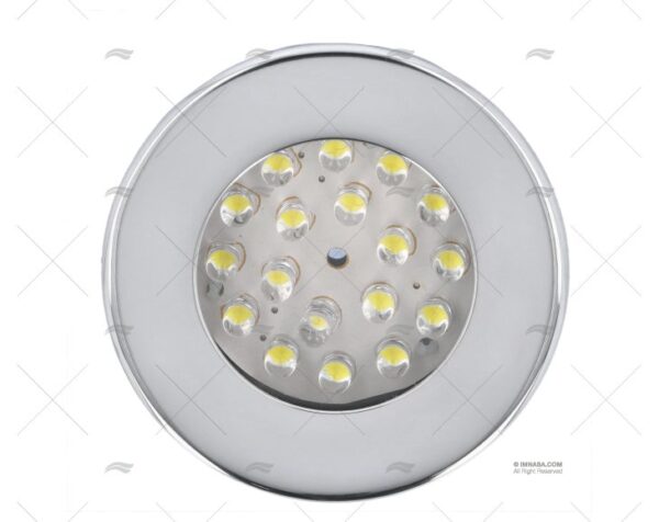 luz led 70mm 12v ip 65 cromado plafones imnasa ref 65335233