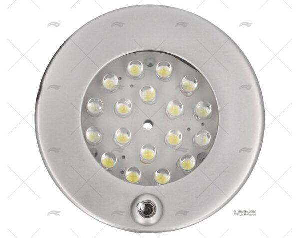 luz led 70mm plateado nickel c int plafones imnasa ref 65335235