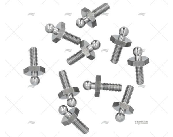 macho rosca tenax m4 x 10mm inox 10 ojales y broches imnasa ref 28000353