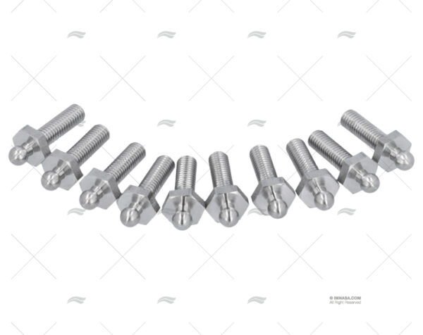 macho rosca tenax m5 x 16mm inox 10 ojales y broches imnasa ref 28000354