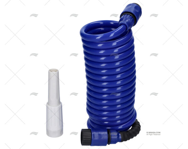 manguera espiral azul 4 5mts c difusor limpieza imnasa ref 44250820