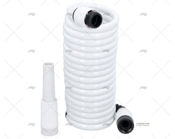 manguera espiral blanca 4 5mts c difusor limpieza imnasa ref 44250822