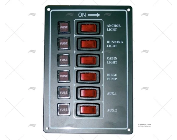 panel control vertical inter iluminados paneles interruptores imnasa ref 40250067