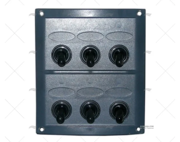 panel electrico 6 botones 4 1 4 negro paneles interruptores imnasa ref 40250172