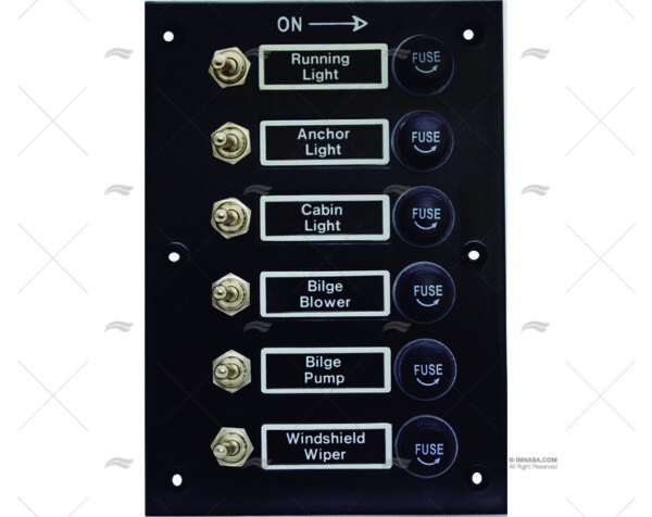 panel interruptor 6p 12 24v 114x161x35mm paneles interruptores imnasa ref 65000834