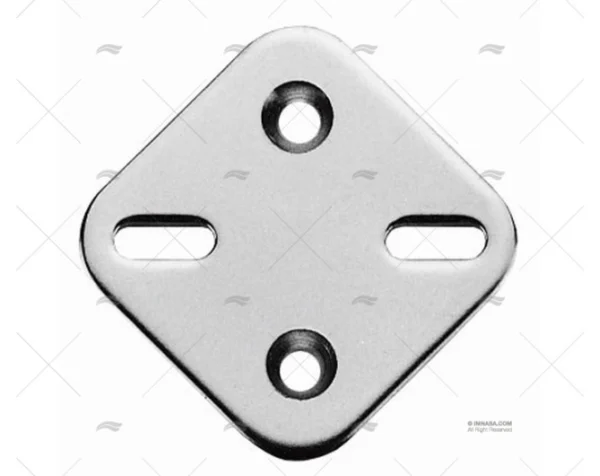 placa inox 44x44mm accesorios defensas imnasa ref 41250991